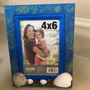 4x6 wooden mermaid sea shell picture frames